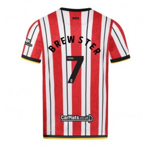 Sheffield United Rhian Brewster #7 Domácí Dres 2024-25 Krátký Rukáv